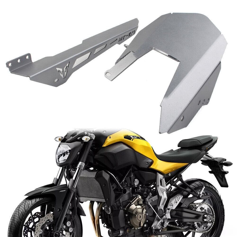 for Yamaha MT-07 MT07 2014-16 Motorcycle Chain Guard Cover Aluminum Billet Grey