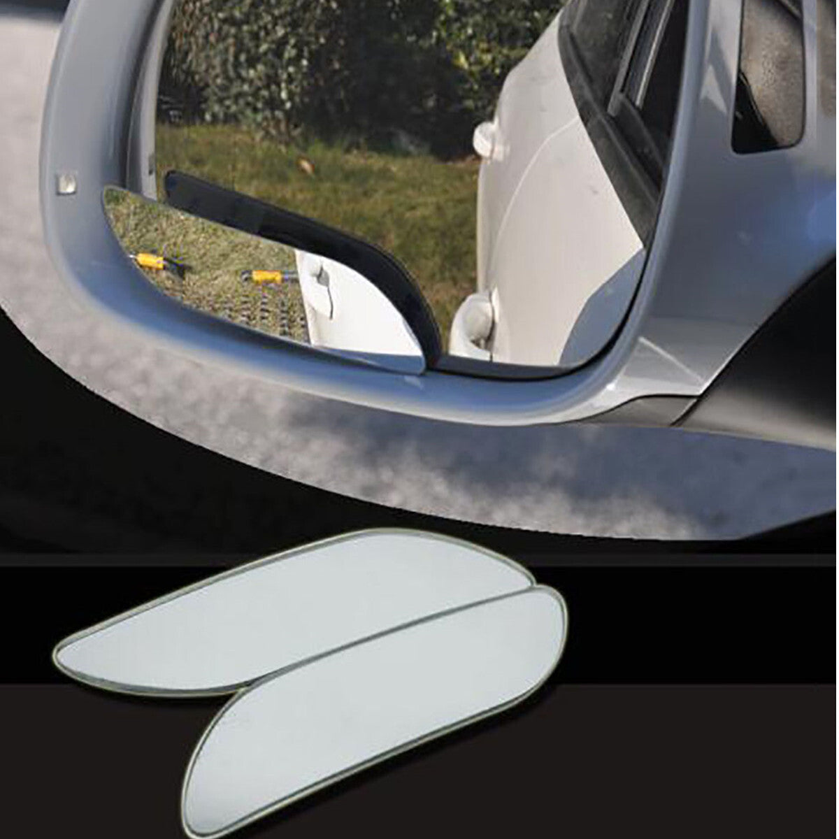 Adjustable Car Truck Side Mirrors Vehicle Parking Rimless Mirror 360° Wide Angle