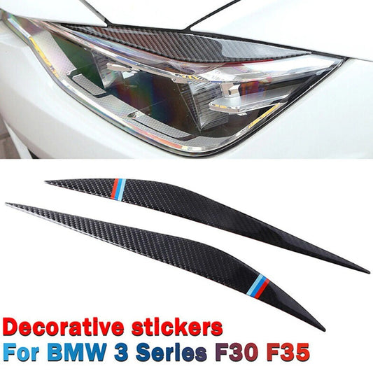 Carbon Fiber Eyelids Eyebrow Headlight Retrofit Replacement for F30 3- n