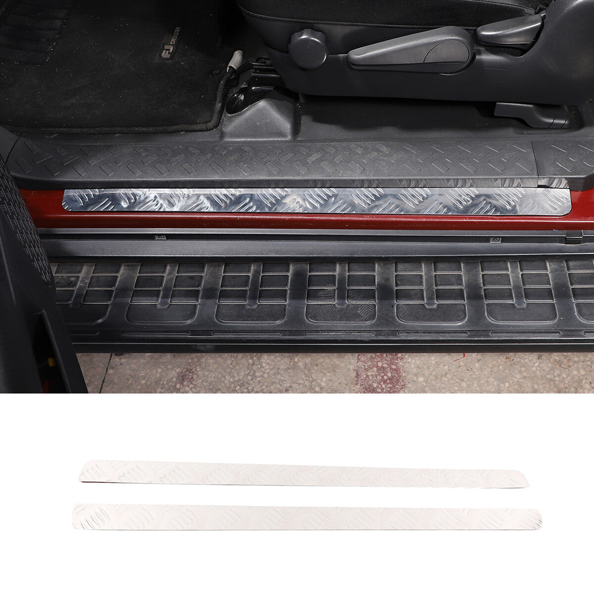 Matte Black ABS Steering Wheel Button Cover Trim for Tundra 2007 - 2013- v