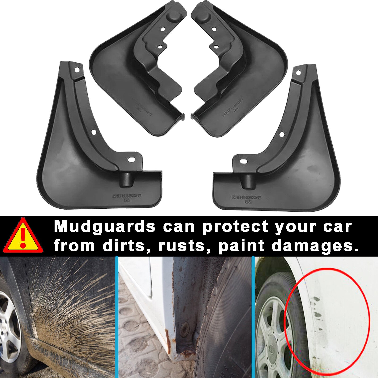Mud Flaps for Haval Jolion 2021 2022 Mudflaps Splash Guards Mudguards Front Rear Q