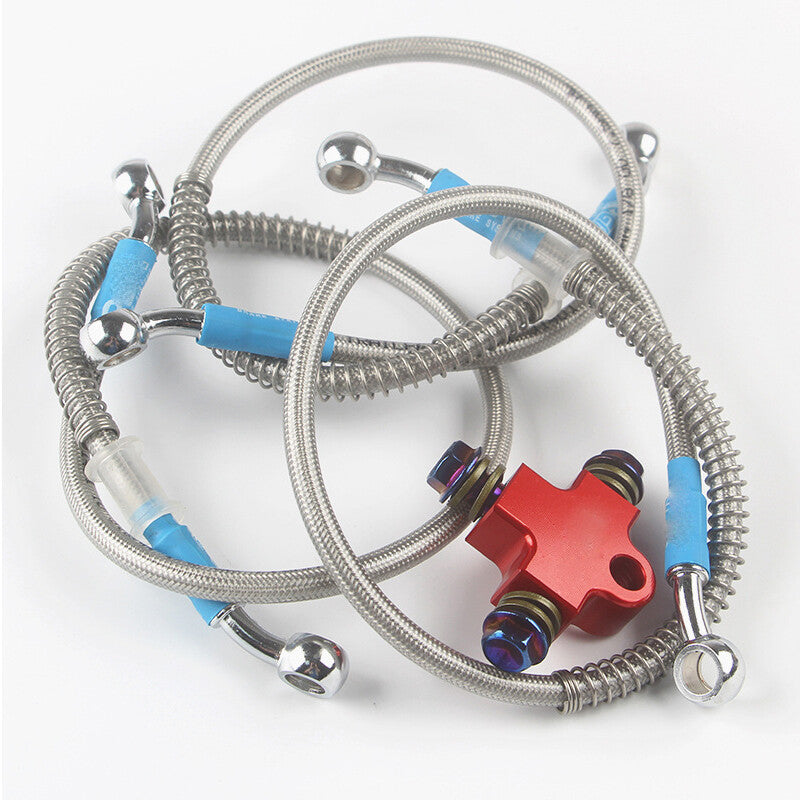 1PC Hydraulic Brake Hose Pipe Tee Connector 3-way Tubing Bracket Motorcycle US v