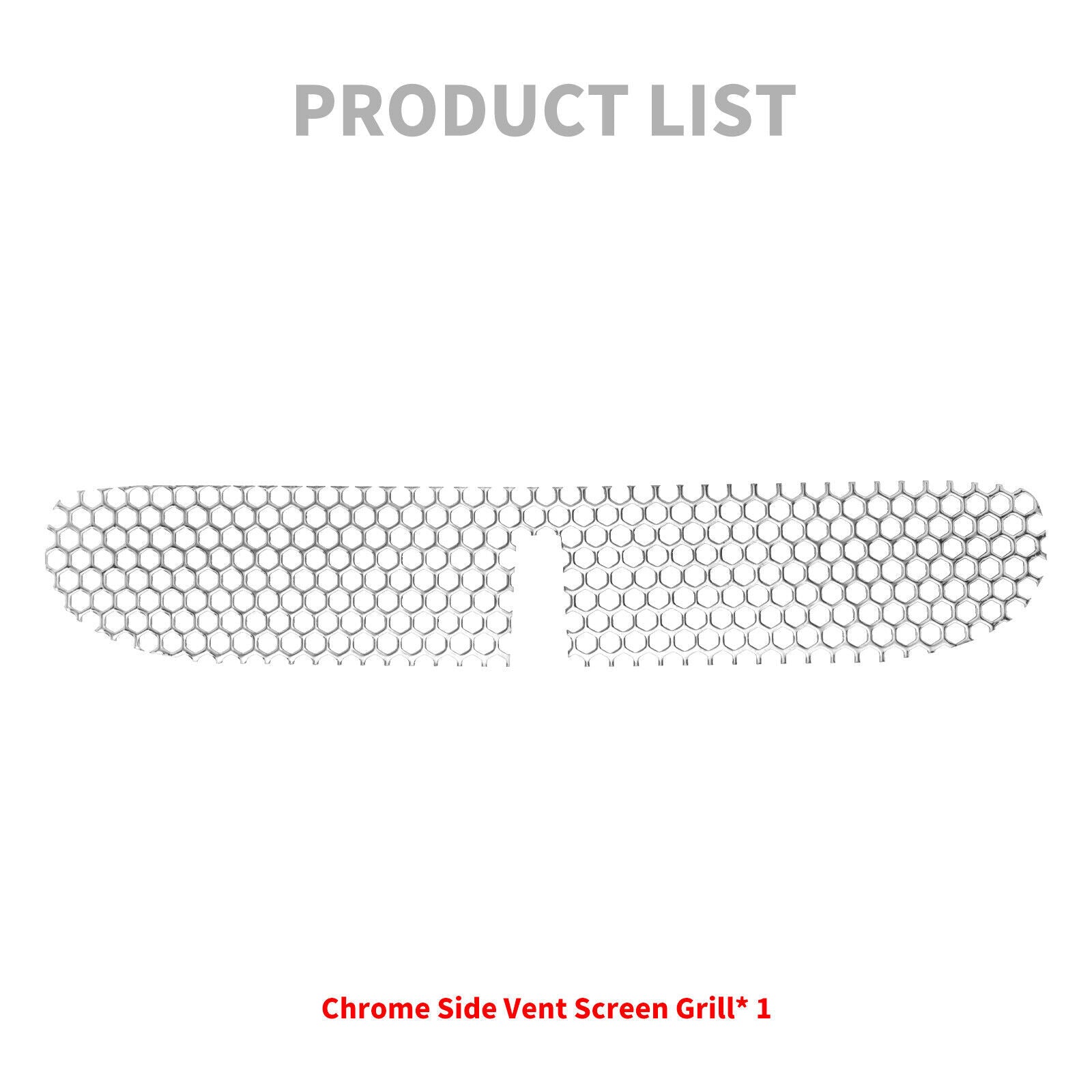 Chrome Honeycomb Mesh Fairing Vent Grill for Harley Electra Street Glide 14-2023