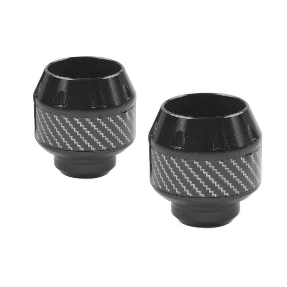 2x Motorcycle Front Fork Frame Sliders Crash Protection Engine Collision Black