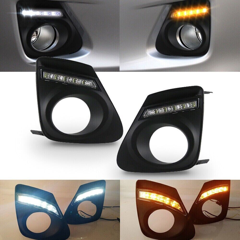 LED Daytime Running Light Fog Signal Lamp DRL for Toyota for Corolla Altis 2011-2013 Q
