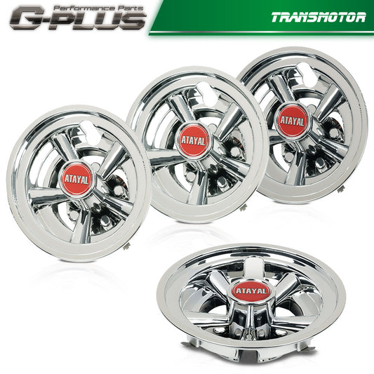 8 Inch for Golf Cart Wheel Covers Hub Caps for EZGO Club Car for for Yamaha , Set of 4 for CHRome - v