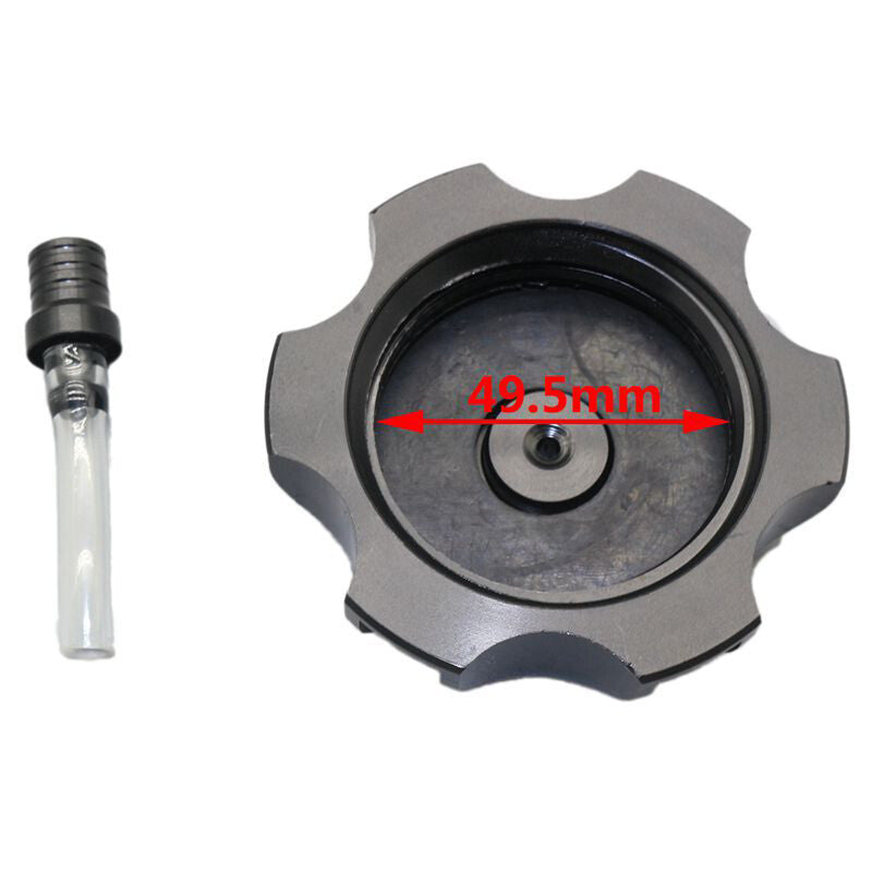 1 Fuel Gas Tank Cap Vent Air Valve Breather Tube Pit Dirt Bike Motorcycle Black