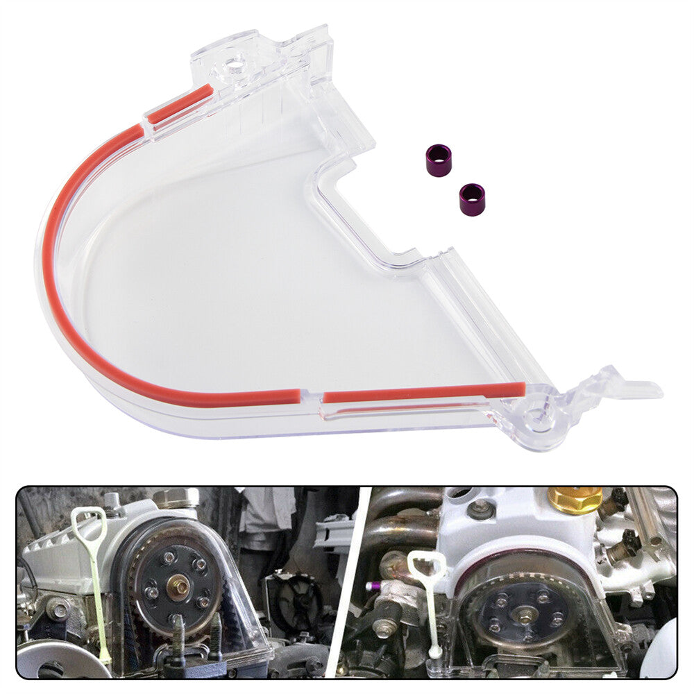 Clear Cam Pulley Gear Timing Belt Cover for Honda for Civic EK EG D15 D16 SOHC 96-00