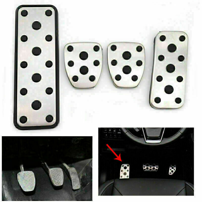 4X Car Foot Gas Brake Pedals Cover Kit Fit for Subaru Legacy Outback Fitester 03-05
