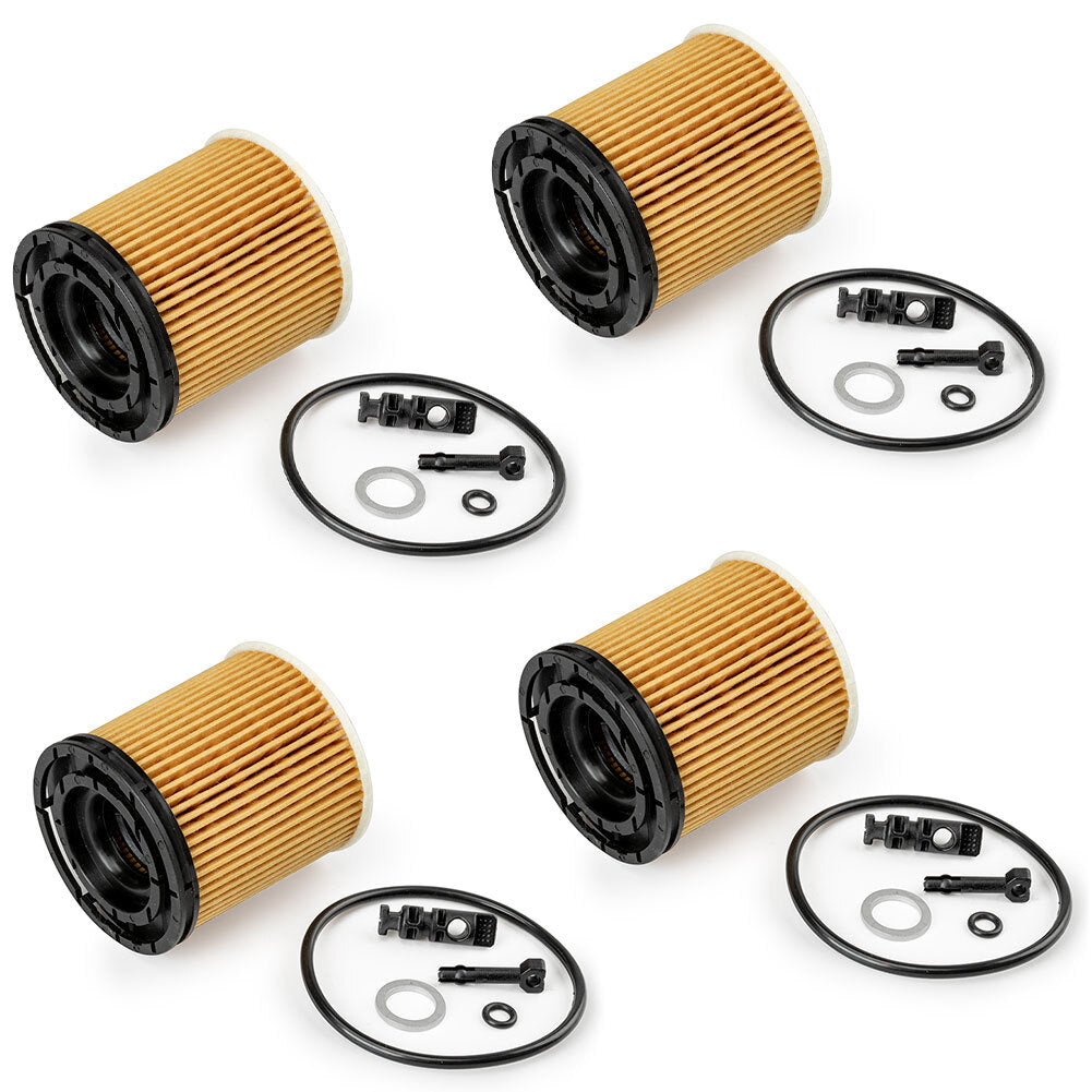 New 4Pcs Engine Oil Filter w/Seals for Kia Rio 1.6L Engine 26350-2M000 2019-2020 Q