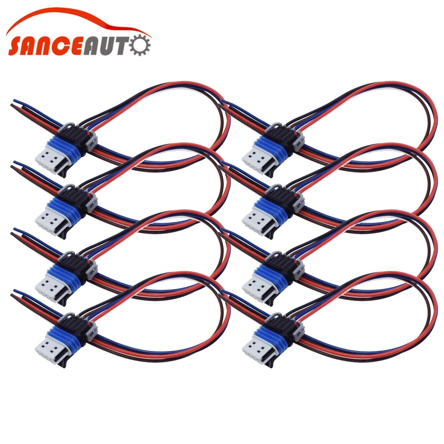 8-piece ignition coil connector harness LS2 LS7 D581 D585 for GM trucks 12558693- n