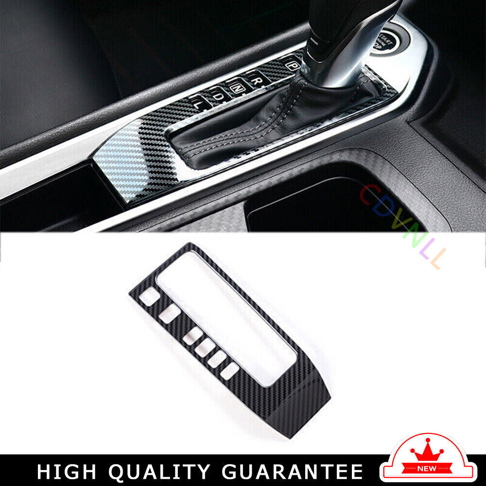 Console Gear Shift Frame Cover Trim for Nissan Sentra 2020-22 Steel Carbon Fiber