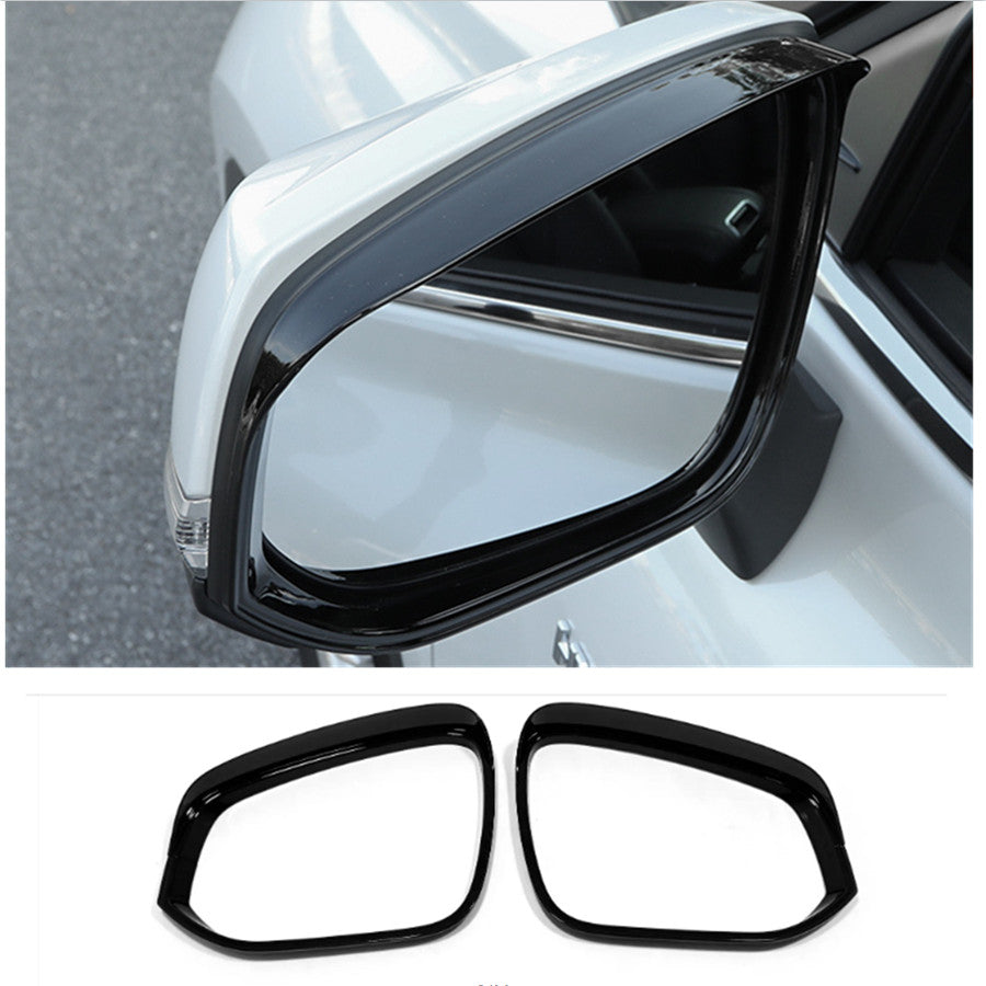 For RAV4 2019-2023 Bright black Mirror Rain Eyebrow Trim v