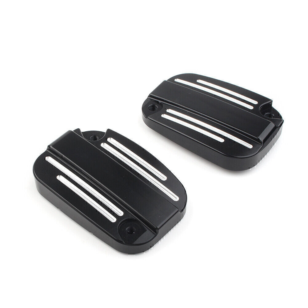 Brake Master Cylinder Cover Cap Left& Right for Harley Touring Street Road Glide Q