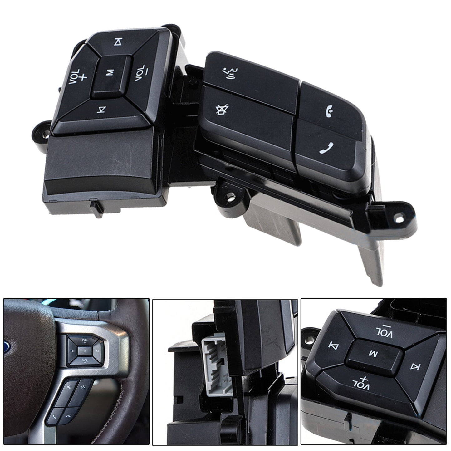 for Ford F150 F250 F350 Right Steering Wheel Volume Sync Switch Button AT