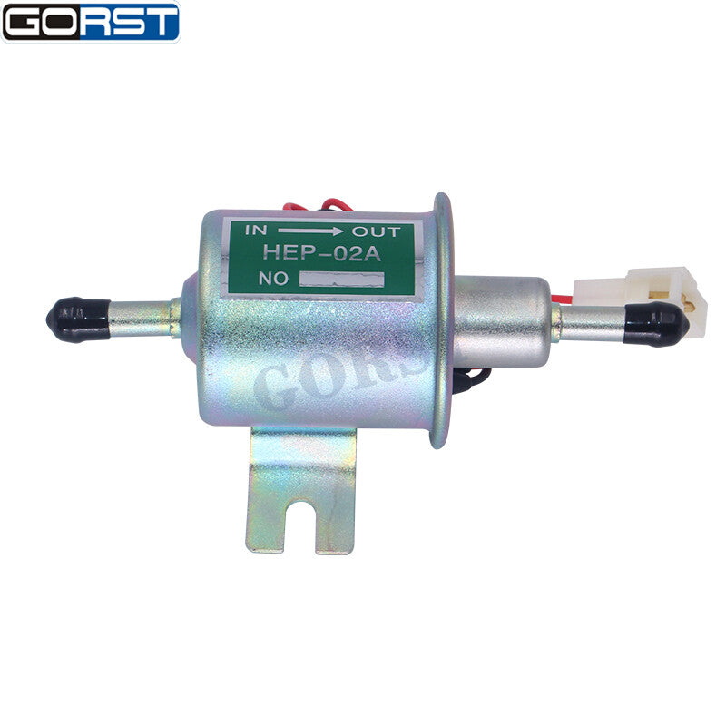Electric Fuel Pump HEP-02A 12V Inline Universal Low Pressure Gas Diesel Car Boat v
