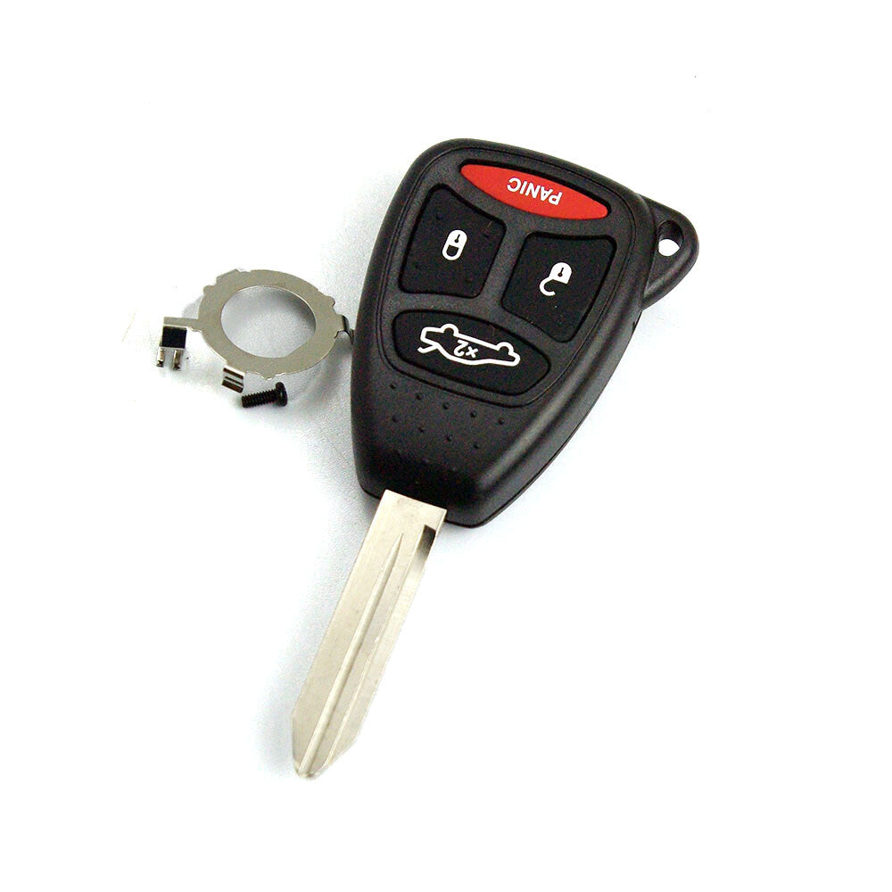 Remote Key Shell FOB Case w/ Blade  Pad uncut fits for Chrysler for Dodge for Jeep 4 Button Q