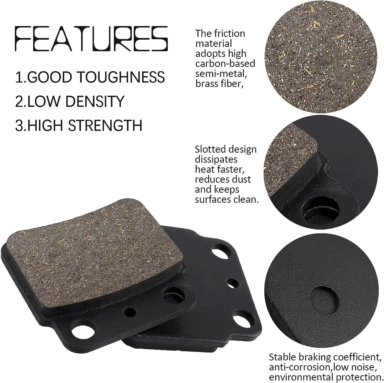 Rear Brake Pads for Suzuki LTZ400 LTZ 400 LT-Z400 2003 2004 2004 2005 2006-2013