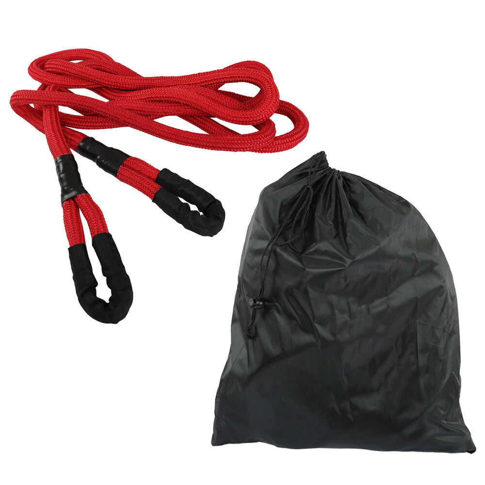 7/8 x 21' Restored Kinetic Tow Rope Energy Truck Towing Strap 21970 lbs Red - n