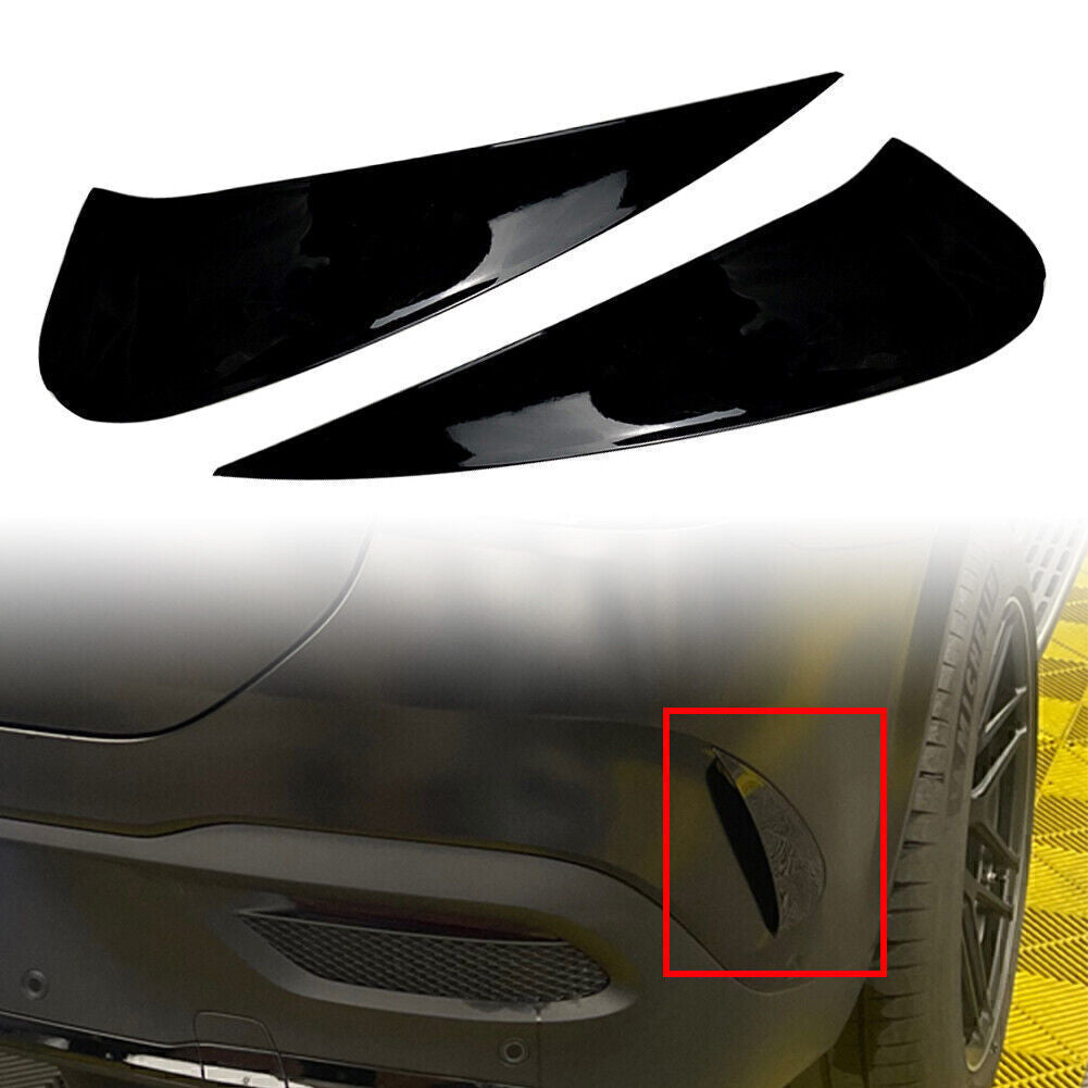 2x Rear Bumper Splitter Spoiler Canard Air Vent for Benz GLE Coupe GLE350 GLE450