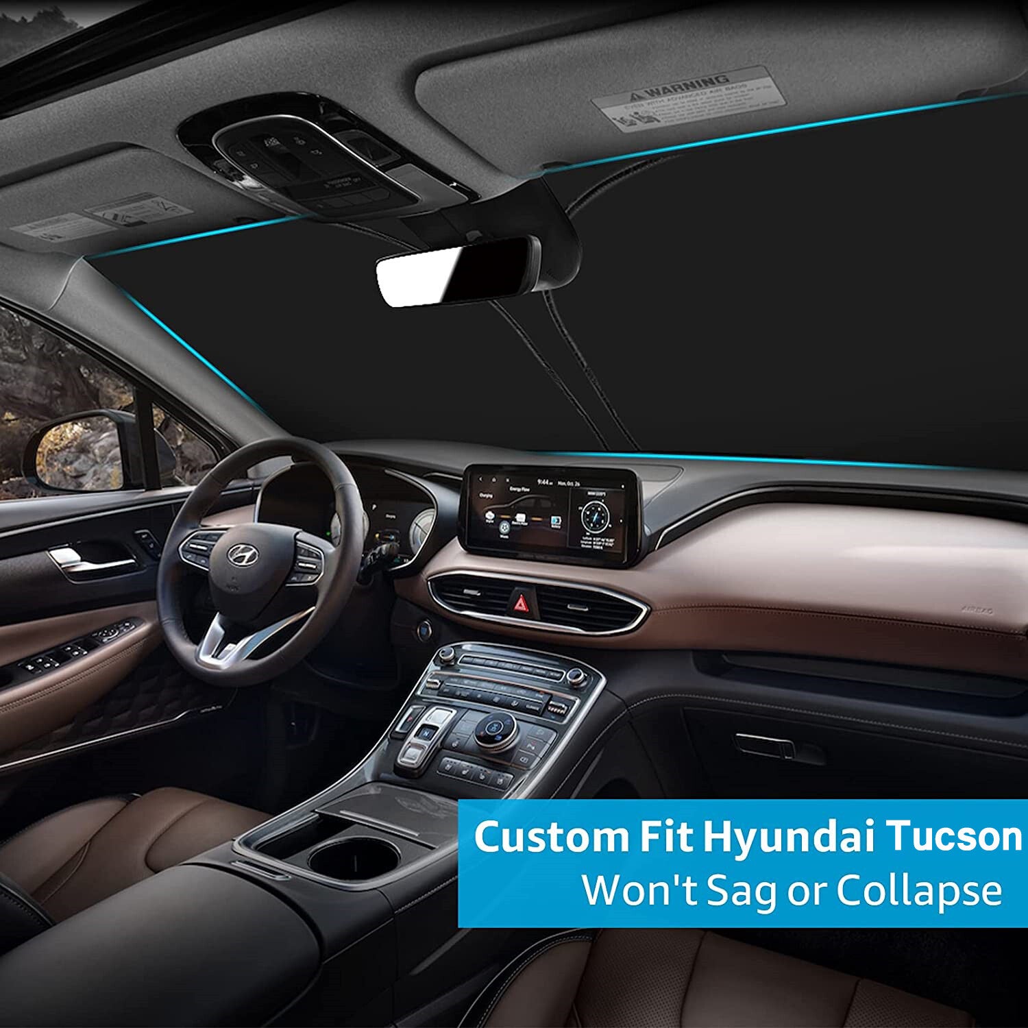 Custom-made UV shield for modern for Tucson 2015-2022 car windshields - n