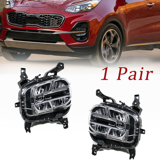 LHRH Front LED Fog Lights and Daytime Driving Lights (DRL) for 2020 for Kia Sportage
