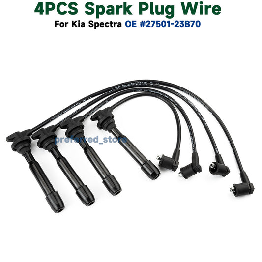 4-piece spark plug wire kit 2750123B70 for Kia Spectra Spectra 5 and for Hyundai 27501-23B70 v