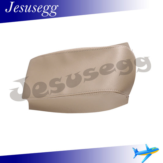 Fit for 2008-2013 for Toyota Highlander Beige Tan Leather Console Lid Armrest Cover Q