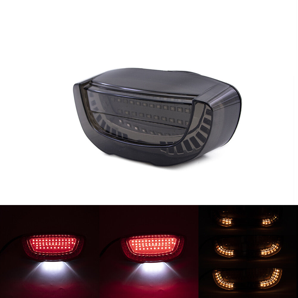 Smoke LED Tail Brake Flowing Water Turn Signal Light for Honda CBR250 1988-1999 Q