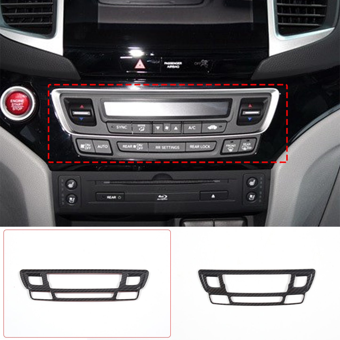 For 2019-23 for Corolla Hatchback Glossy Black Side for Smart Door Handle Cover- v