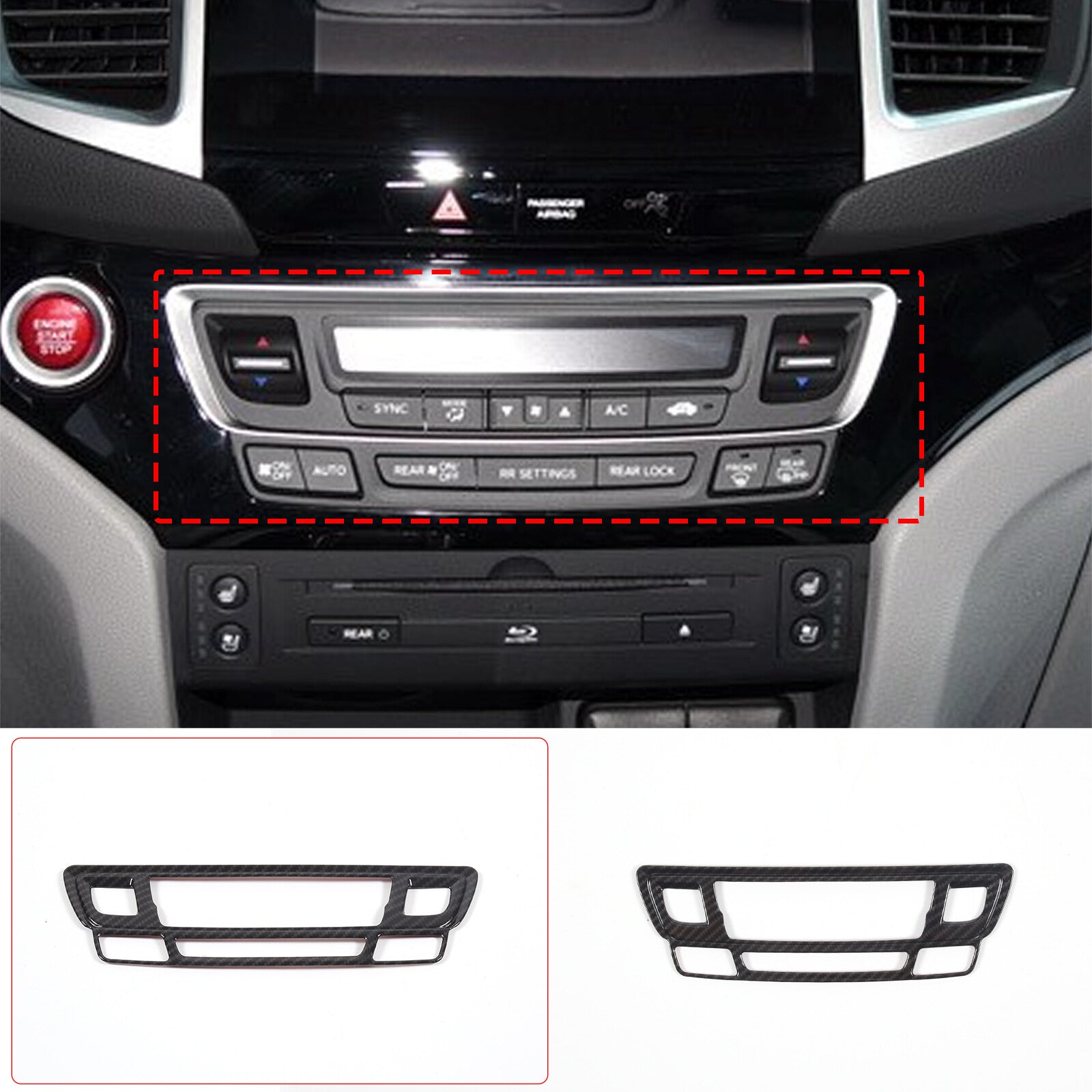 For 2019-23 for Corolla Hatchback Glossy Black Side for Smart Door Handle Cover- v
