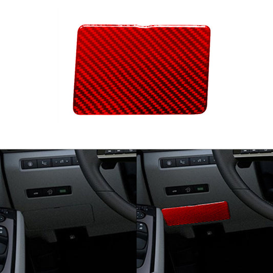 2Pcs Carbon Fiber Front Door Armrest Cover Trim for Passat 2006-2011 v