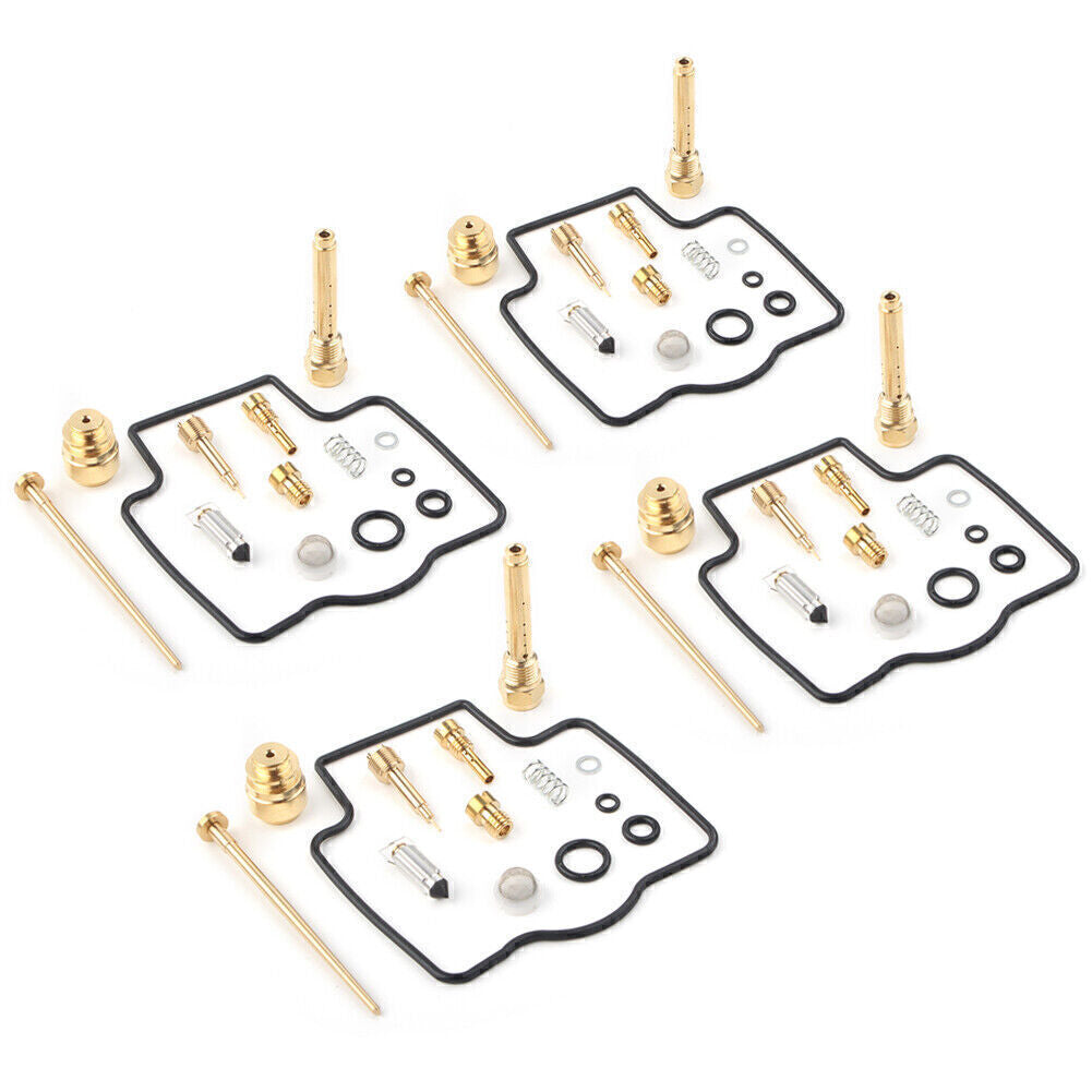 4 Sets Carburetor Carb Rebuild Repair Kits Set for Kawasaki ZZR400 1990 - 2006