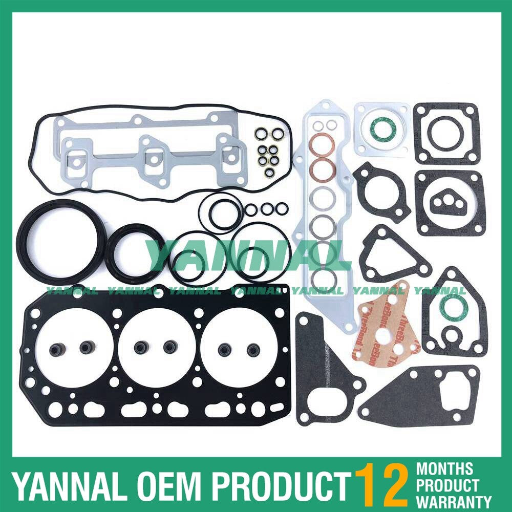 Full gasket kit for 3TNE88 and 3TNV88 engines in excavators, loaders, and forklifts.