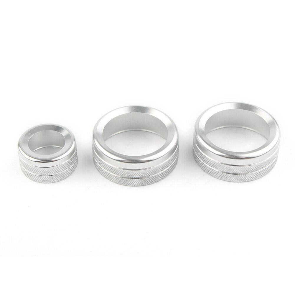 Air Condition Knob Switch Trim Cover Ring Silver Fit for BMW GT X1 X3 X4 X5 X6 13-18