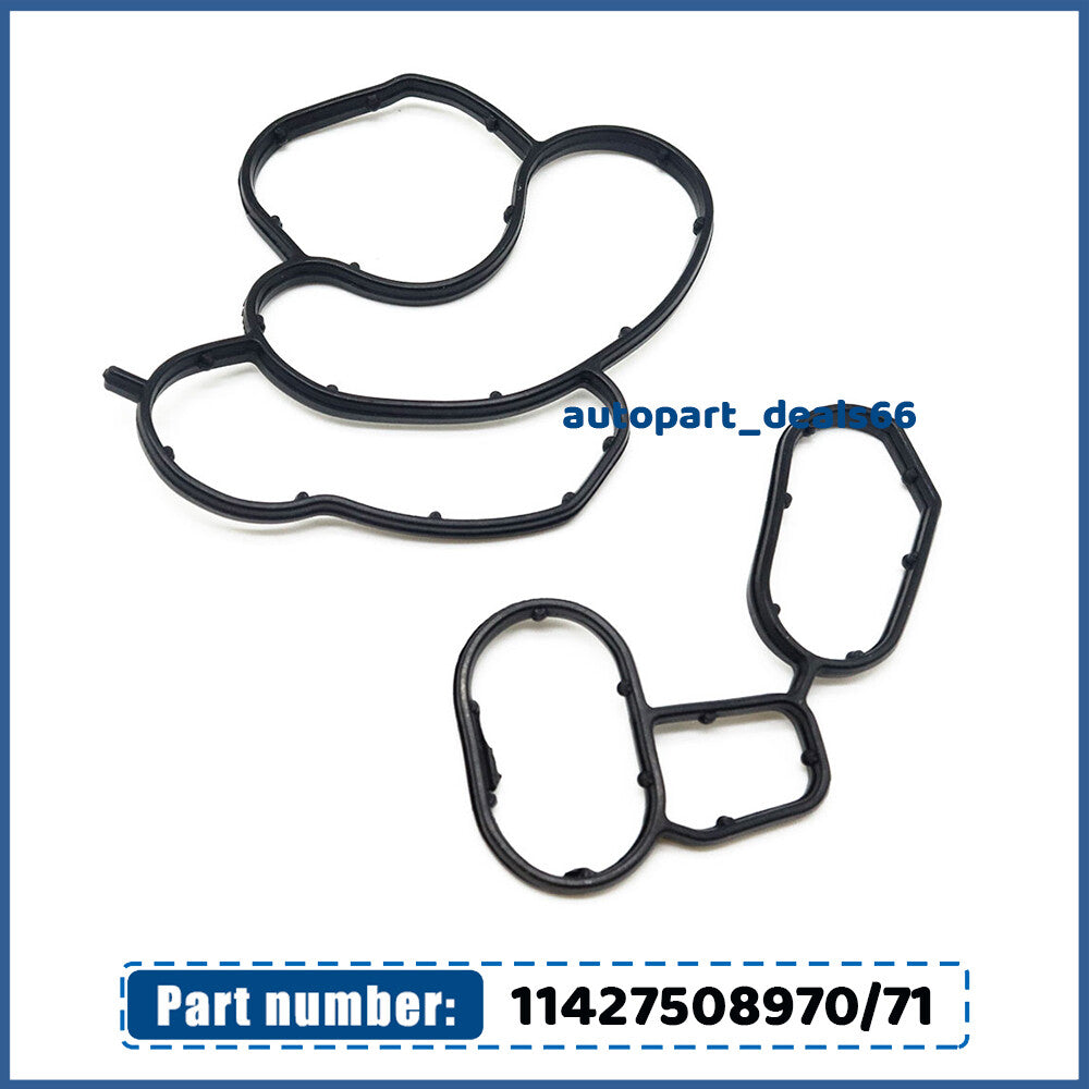 Engine oil filter housing gasket sealing kit for BMW Z4 E60 E81 E83 E90 11427508971