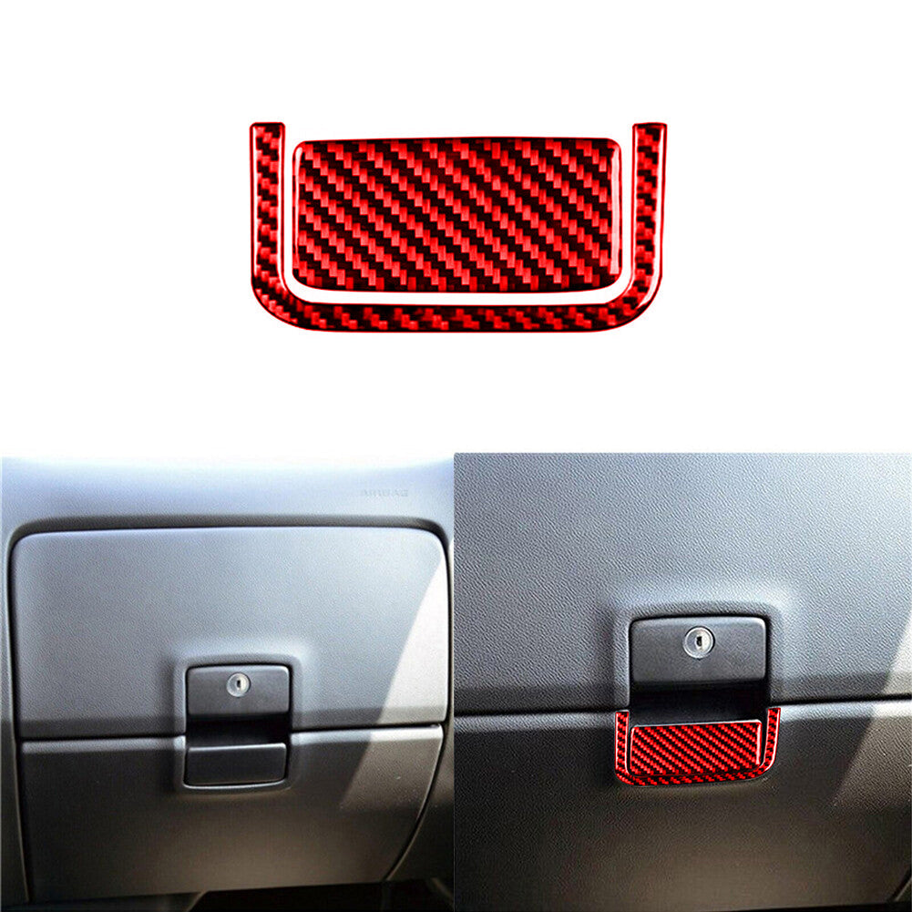 Red Carbon Fiber Interior Steering Wheel Accent Cover Trim for Acura TSX 2009-14 v
