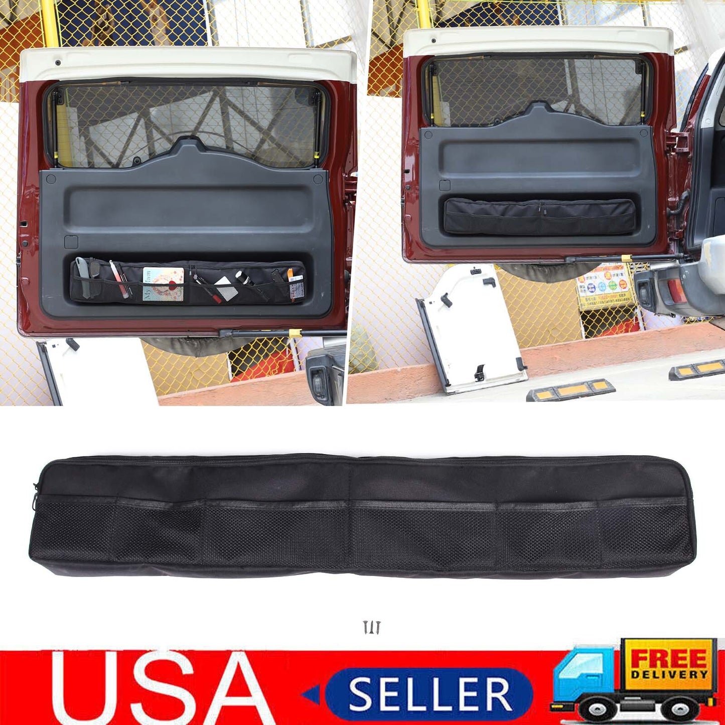 Front Side Door Grab Handle Storage Box Organizer for Tacoma 2024 - 2025 2- v