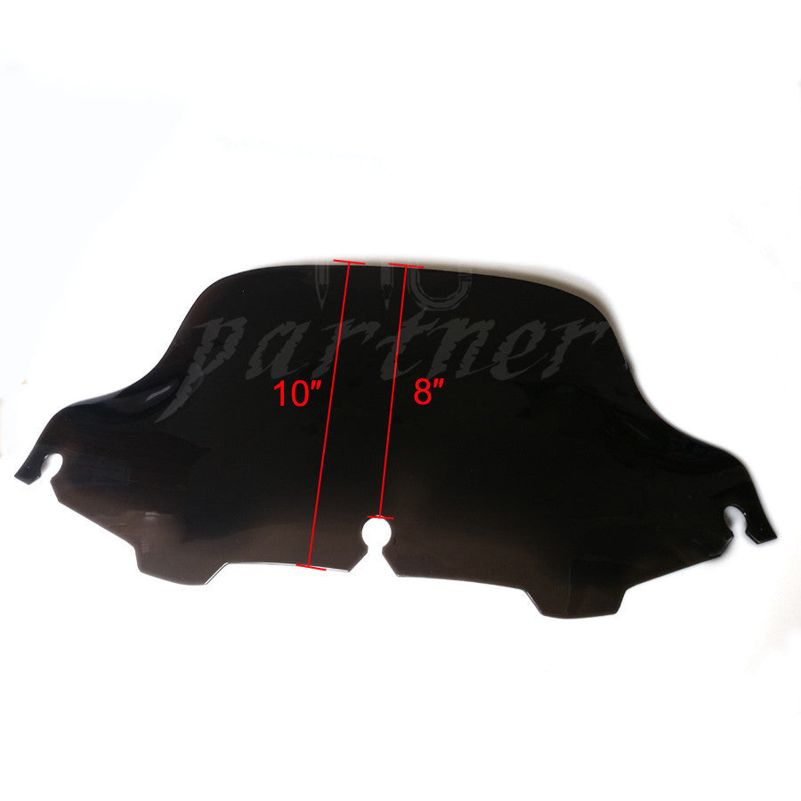 Dark Tea 8 Wave Windshield Windscreen for Harley FLHT FLHTC FLHX Touring 96-13 Q