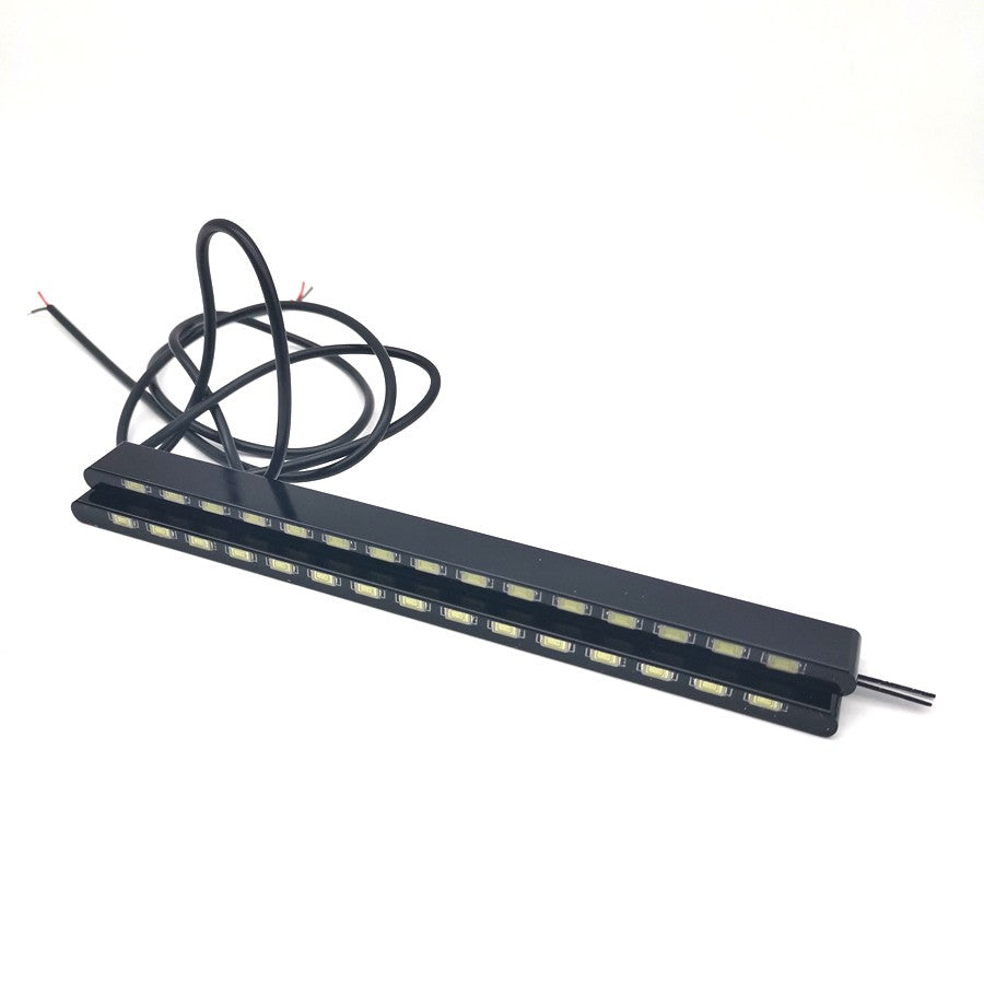 2pcs Ultra-Thin Car Fog Strip White LED DRL Driving Daytime Running Light Lamp Q