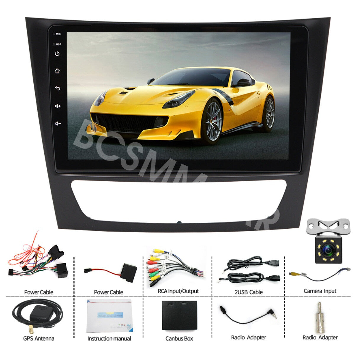 9 Android 13 Car Radio Stereo Fit for Mercedes Benz W211 E320 E500 2002-2009