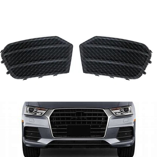 for Audi Q3 2016 2017 Pair Front Left Right Lower Bumper Fog Light Grille Bezel