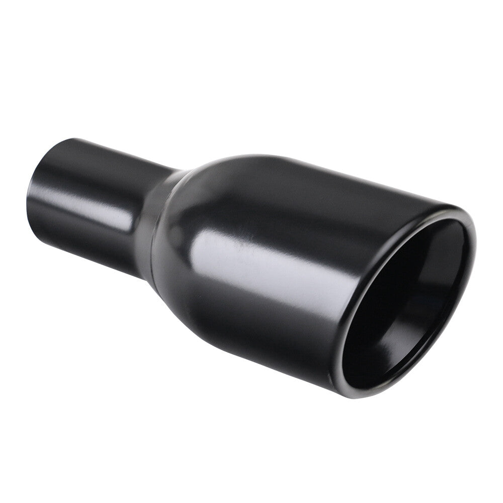 Pair Universal 60mm ID 4 OD Exhaust End Tip Muffler End Tip 240mm Mesh Tip BLK