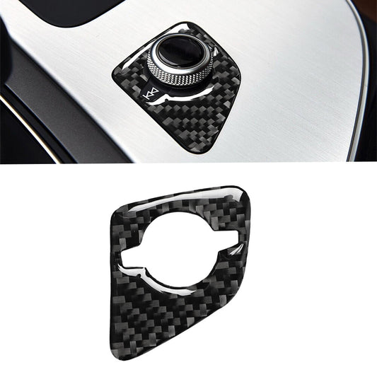 for Audi Q7 SQ7 2016-2019 Carbon Fiber Interior Speaker Switch Knob Trim Sticker