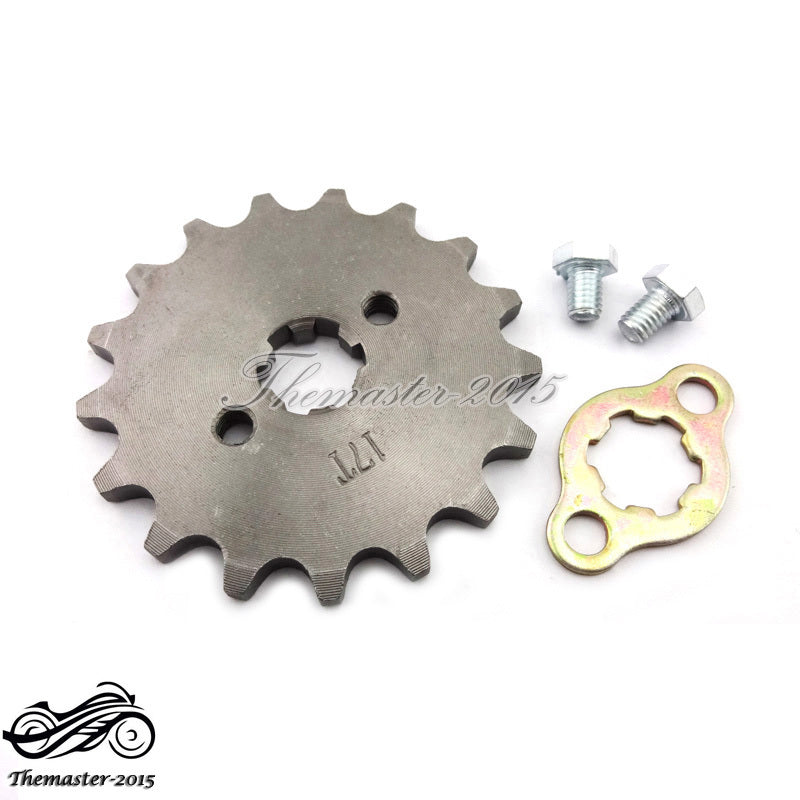 420 17mm 17T Front Chain Sprocket For 50cc 70 90 110cc 125cc ATV Pit Dirt Bike Q