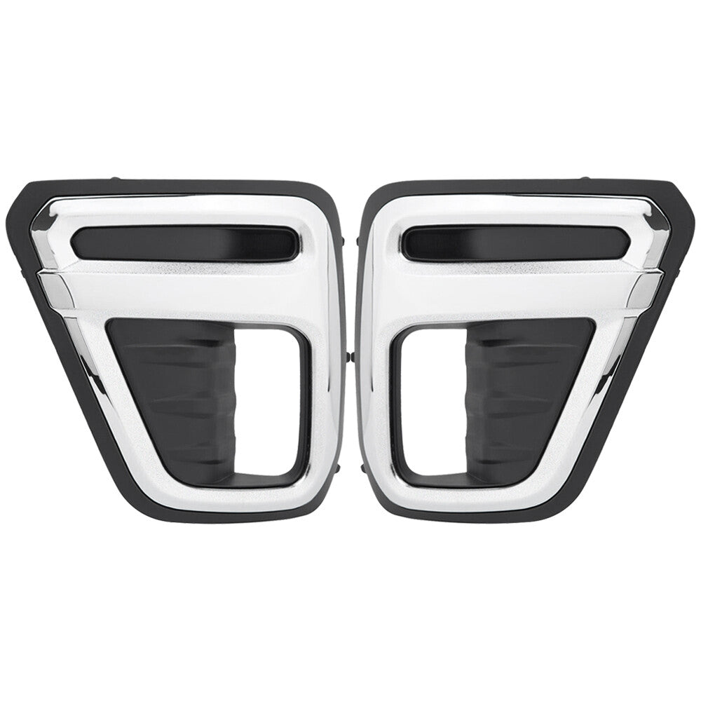1 Pair Front Bumper Fog Light Trim Cover Cap Bezel For 2019-2021 for Subaru Forester