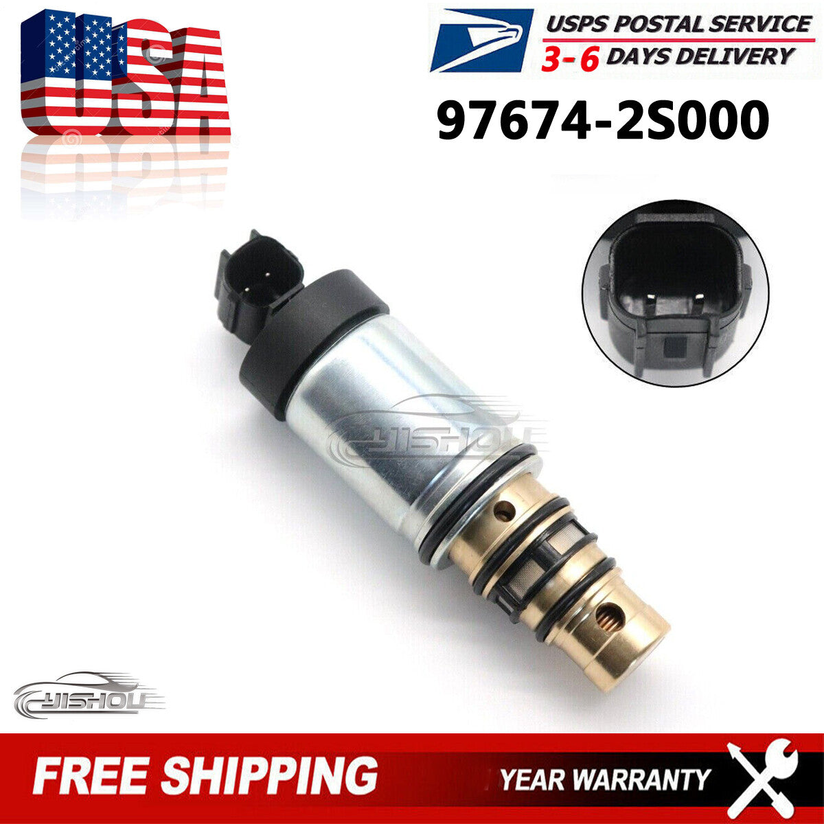 A/C COMPRESSOR RELIEF VALVE FOR 13-16 ACCENT for GENESIS 15 K900 97674-2S000 New US Q