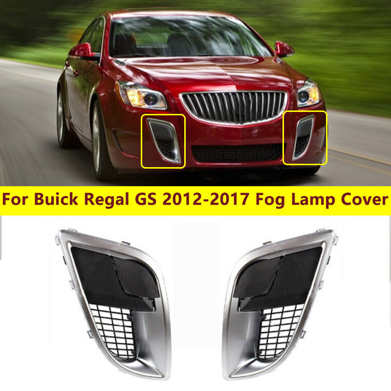 Dual front bumper fog light protection cover frame frame for Buick Regal GS 2012 - 2017