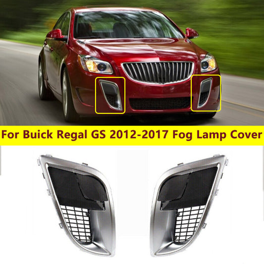 Dual front bumper fog light protection cover frame frame for Buick Regal GS 2012 - 2017