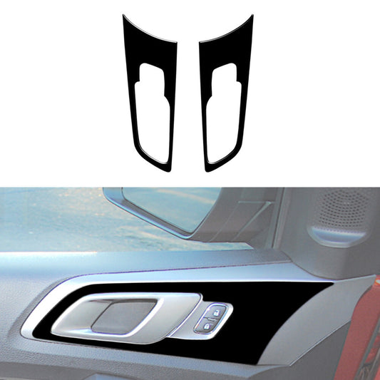 Red Carbon Fiber (2DR) Front Door Control Cover For Colorado 04-12/ for Canyon 05-12 v
